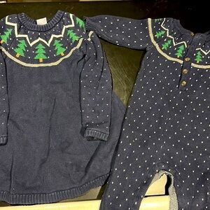 Hanna Anderson - Christmas outfits Boy & Girl Matching Set